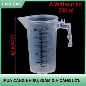 【LAKEBAO】 100 250 500ml đo ly Jug rõ ràng Baking nhà bếp bột nước với bìa SC