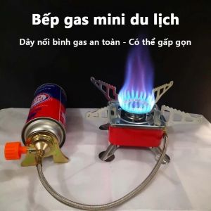 Bếp Ga Du Lịch Xếp Gọn Bếp Ga Mini Gấp Gọn Du Lịch Dã Ngoại Cắm Trại Đa Chức Năng Tiện Lợi
