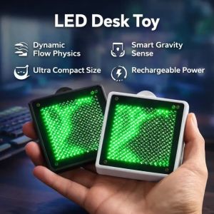 XUANY Shake Sensitive LED Fluid Motion Ornament Luminous Shake Control LED Fluid Simulation Light Creative Portable LED Fluid Decor Decoration