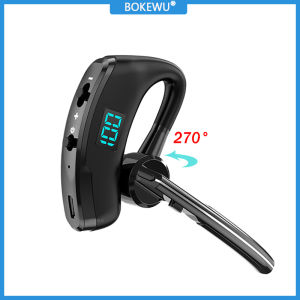 BOKEWU V8 Tai Nghe Bluetooth Doanh Nhân Tai Nghe Không Dây Thể Thao Tai Nghe Điều Khiển Giọng Nói Rảnh Tay Có Mic Cho iPhone Samsung Huawei Xiaomi