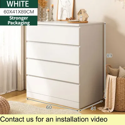 KEKEE 5 Layer Drawer Cabinet With Storage Almari Baju Chest Drawer White Putih Storage Wardrobe Home Almari Pakaian Waterproof Moisture-proof 柜子