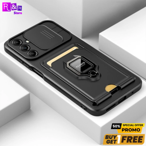 PROMO Case Samsung Galaxy A06 A16 4G 5G Slide Camera with Card Slot GRATIS TG 9D BLUE LIGHT SPY