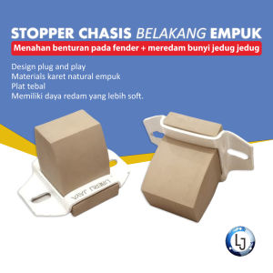 Stopper Belakang Empuk Avanza Rush Xenia Terios Luxio Gran Max Minibus Plat Putih 2pcs