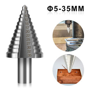 Discount 5-35mm HSS Large Cobalt Hole Titanium Cone Step Drill Bit Tools