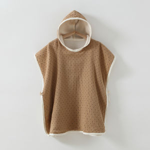 Orzbow เสื้อคลุมอาบน้ำซึมซับดีฮู้ดสำหรับเด็กผ้าเช็ดตัวแห้งเร็วผ้าตาข่ายผ้าฝ้ายอาบน้ำสำหรับเด็ก