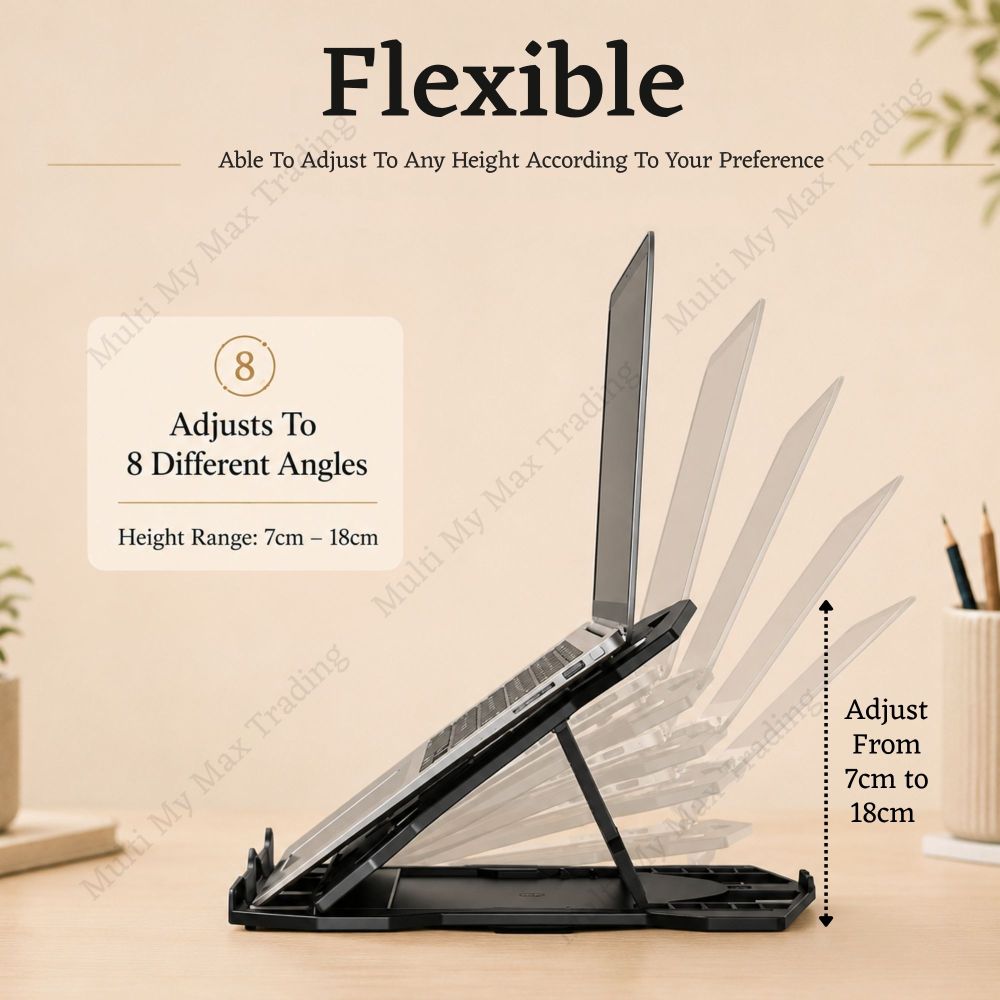 Adjustable Portable Laptop Stand Non-slip Ventilated Holder_voghion.com