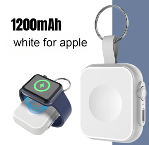 1200mAh SuperMini Magnetic Wireless Powerbank Fast Charging for iwatch Portable Magnetic Power Bank for Samsung smart Watch