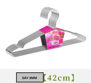 Set 10 móc  treo quần áo phơi quần áo  inox dài 42 cm - moc treo quan ao - treo tủ quàn áo - moc phoi quan ao giá rẻ