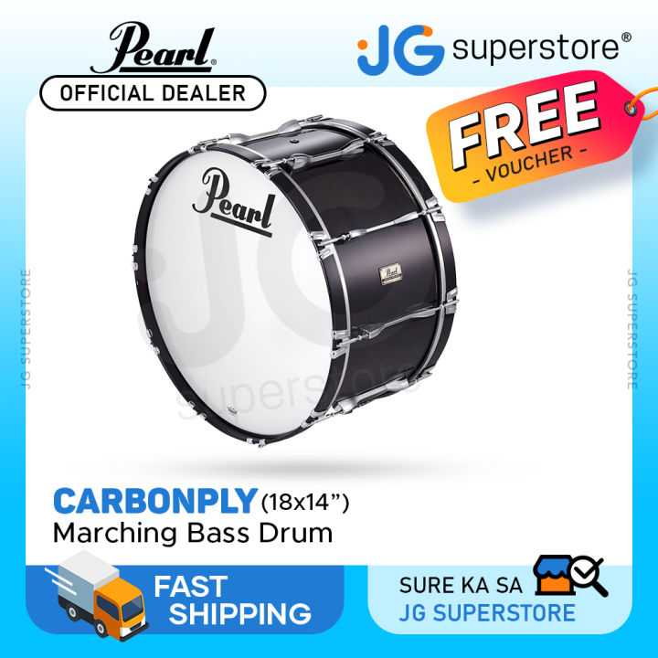 Pearl Carbonply 18 x 14 Bass Drums Championship Series with 6-Ply Maple  Shell, Inner and Outer Carbon Fiber Plies and Extra Wide Claw Hooks for  Musicians, JG Superstore