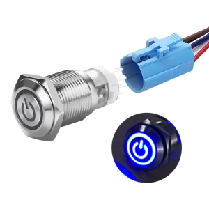 Stable LED Lamp Light Button 16mm 19mm 22mm 25mm Cable Wire Connector Socket Plug for Metal Push Button Switch
