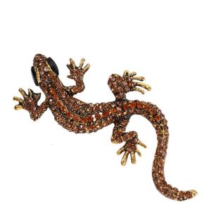 Antique Style Lizard Brooch Unique Alloy Reptile Design Fashion Accessory For Coat Bag Decoration Birthday Present