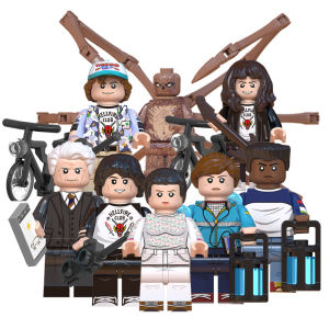 New Strange Things Cartoon Movie Building Blocks Demogorgon Dustin Action Figure Block Toys LG1007