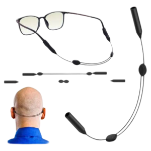 Anti-Slip Eyewear Rope Cord Lanyard Adjustable Silicone Glasses Strap Universal Eyeglass Holder for Sports Sunglasses & Reading Glasses