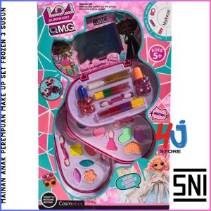 Mainan Anak Perempuan Make Up Set Frozen 3 Susun