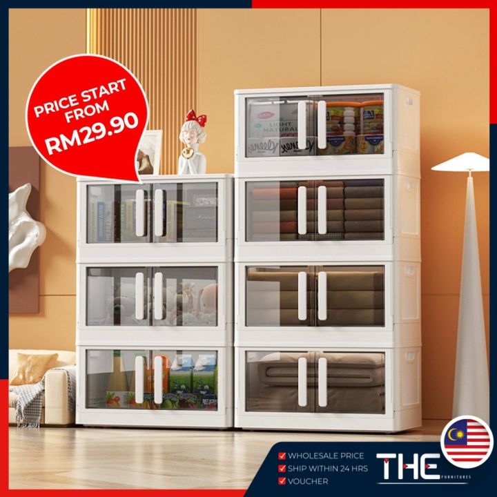 The 1 2 3 4 5 layers multipurpose double sided opening storage cabinet