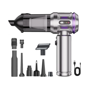 High Capacity Rechargeable Wireless Car Vacuum With Rotational Airflows Cyclonic System Quick Charge 3Hrs Deep Cleaning