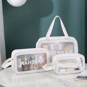 Niceface Tas Kosmetik Transparant Washbag Pouch Travel Make Up Bag Organizer Waterproof Cosmetik