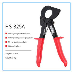 BABEDUO 240/400mm² Ratcheting Cable Cutter Electrician Crimping Pliers