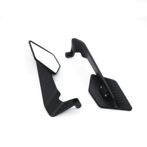 Wind Wing Rotating Side Mirror V5 Alloy Stem Universal Quick Install 14*8Cm Wide View Stealth Mirror