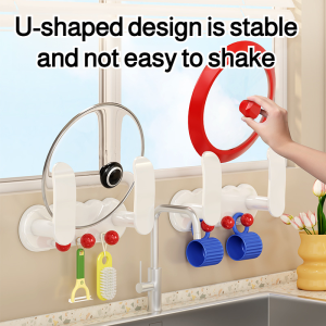 🔥Hot Sale🔥Household Multifunctional Nopunch Shelf Kitchen Wallmounted Light Luxury Rotatable Pot Lid Holder Kitchen Organizer Lid Storage Rack Space Efficient Lid Holder Wall Mounted  Space Saving