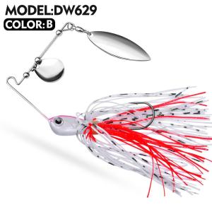 PROBEROS 1pcs Buzzbait 10g 14g Spinnerbait Toman Artificial 3D Eyes Fishing Lure Casting Snakehead Saltwater Freshwater Fishing Accessories