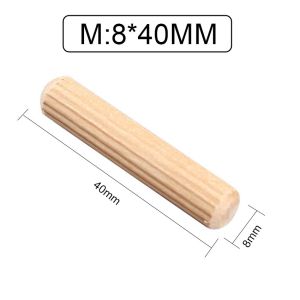❤️【Ready Stock】【S/M/L】100pcs Wooden Dowel Cabinet Drawer Round Fluted Wood Craft Pins Rods Set Furniture Fitting Wooden Dowel Pin CYB-Wood-Craft-Pins