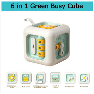 **Malaysia Seller** 6In1 Baby Busy Board Montessori Educational Toys Busy Cube Mainan Bayi Busy Books kids activity Book