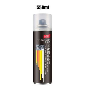 550ml Stainless Steel Chrome Plating Paint Metallic Silver Paint Metal Rust Remover Stainless Steel & Aluminum Alloy Paint