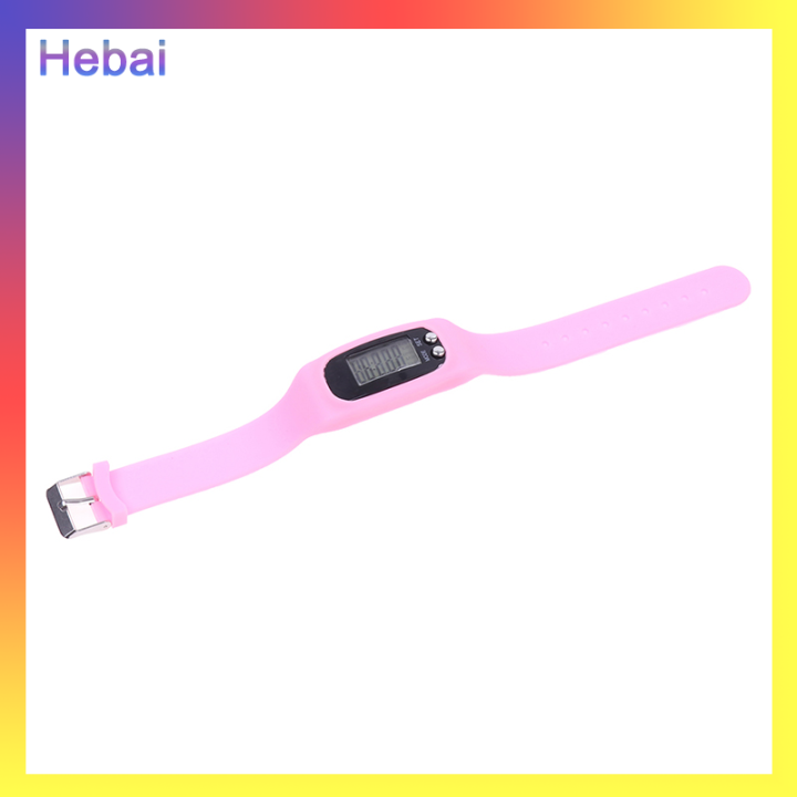 Hebai Sports Pedometer Running Step Counter Walking Distance Calorie  Counter Pedometer Digital Tracker LCD Fitness Watch Bracelet