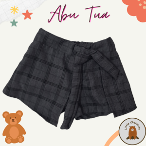 Celana Rok Anak / Celana Rok Korea Warna Salem Cokelat Hitam Putih dan Abu Tua