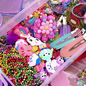 942PCS Guka Sticker Set Box DIY Cream Glue Cartoon Stickers Set DIY Keychain Charm For Bag Aesthetic