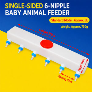 Piglet Milk Feeder with Multiple Feeding Nipples Livestock Milk Feeding Bucket for Young Piglets