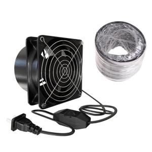 Exhaust Fan Duct Air Ventilation Blower Window Extractor Toilet Kitchen Industrial Fan Adjustable Speed with Duct Hose