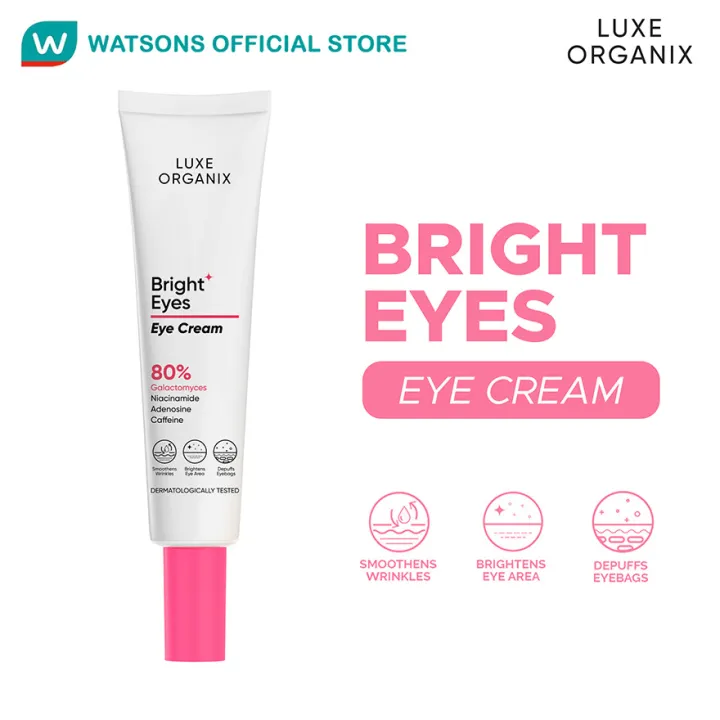 Luxe Organix Bright Eyes Eye Cream 80% Galactomyces 15g