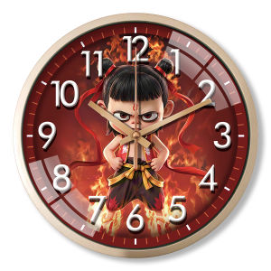 นาฬิกาแขวนผนัง ขนาด8นิ้ว (20cm) เสียงเงียบไม่รบกวน ใส่ถ่าน2A 1ก้อน ลายน่ารักมาก ราคาถูก