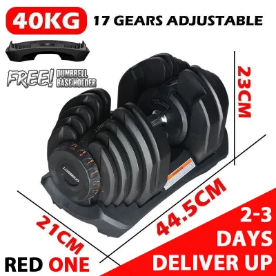 Deliver Dumbbell Quick Adjustable Dumbbell Set 24/40KG Home Gym Fitness Equipment