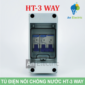 Vỏ tủ điện phân phối chống nước HT-3 WAY chuẩn IP65 (HT Series) - Đảm bảo an toàn điện bền bỉ và hiệu quả cao