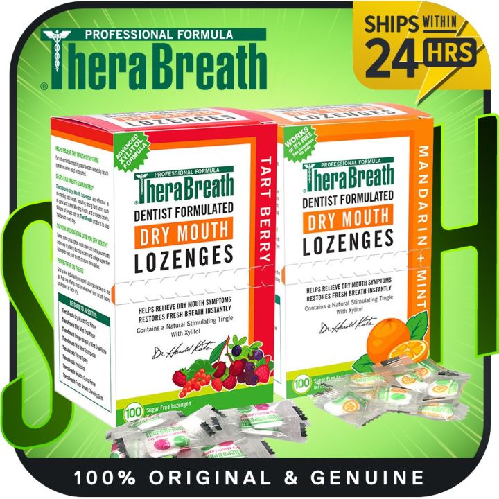 TheraBreath Dry Mouth Lozenges Mandarin Mint / Tart Berry | Lazada