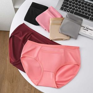 6-12 packs of pure cotton mid-waisted womens underwear high-quality adult lingerie