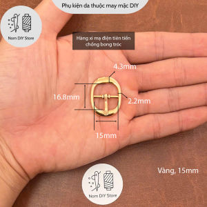 Khóa Kim Chỉnh Dây Oval Hợp Kim Xi Mạ – Phụ Kiện Làm Túi Xách Bóp Ví Đồ Da Thủ Công Handmade DIY