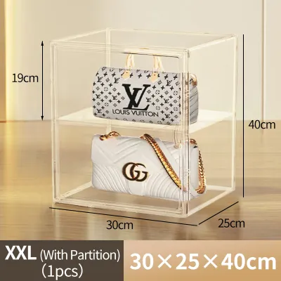 Storage Box Tas Acrylic Transparent Display Kotak Penyimpanan Sepatu Display Collection display Garage kit menunjukkan