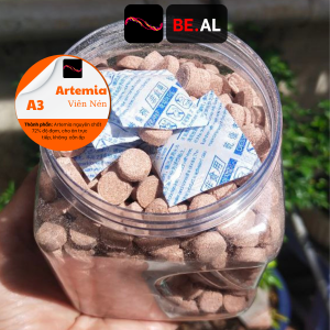 Viên Nén Artemia BE.AL Cho Cá - Tăng Cường Sức Khỏe Giàu Protein Bảo Quản Dễ Dàng 1 Viên Nén Dành Cho 20-30 Con Cá