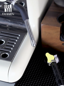 Commercial Coffee Machine Detachable Cleaning Brush With Heat Resistant Silicone For Wand And Portafilter