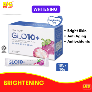 Beauxlim Glo10+ for Utk Kulit Cerah & Berseri/Brightening Glowing Skin Mangosteen + Astaxanthin 15s