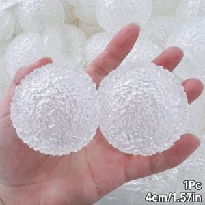 MINIMALUX Transparent DIY Coconut Oil Stress Ball Shell Handheld with Lid Fidget Ball Toy Flexible Cute Squeeze Ball Shell DIY Craft