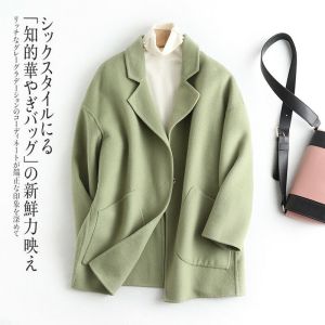 winter jaket wanita Collar Loose Fit Blazer Jackets Coat Outwear