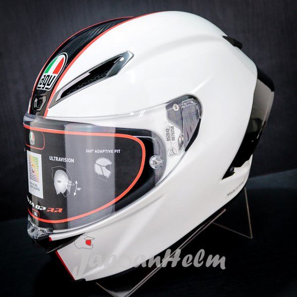 AGV PISTA GPRR SCUDERIA CARBON WHITE RED- AGV PISTA GP RR Helm