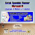 Spanduk Banner Konter & Warung Sembako Ukuran 3 meter x 1 meter. 