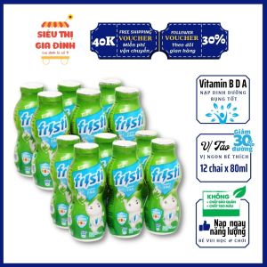 [MIỄN PHÍ VẬN CHUYỂN TOÀN QUỐC] Thùng sữa chua uống sữa chua cho bé Fristi 80ml hương táo chứa vitamin ADBnạp dinh dưỡng bụng tốt cho bé sữa cô gái hà lan dutch lady sua chua uong fristi vi tao nuoc uong fristi tại siêu thị gia đình