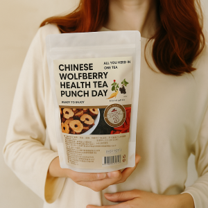 Vitality Sky Human Ginseng Mulberry Goji Berry Tea for All Seasons Daily Health Care for Adults Nourishing and Beautifying